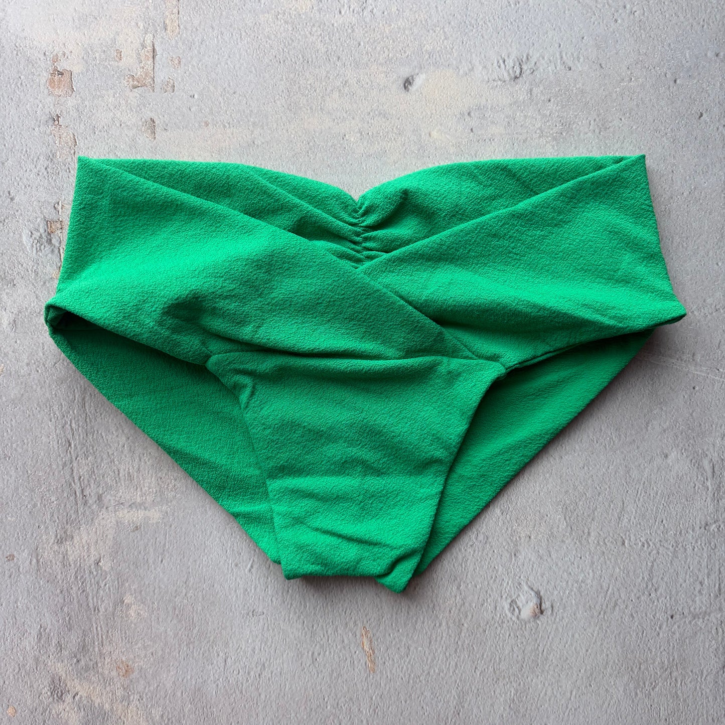 Palm Green Seashore Textured Melissa Bikini Bottom