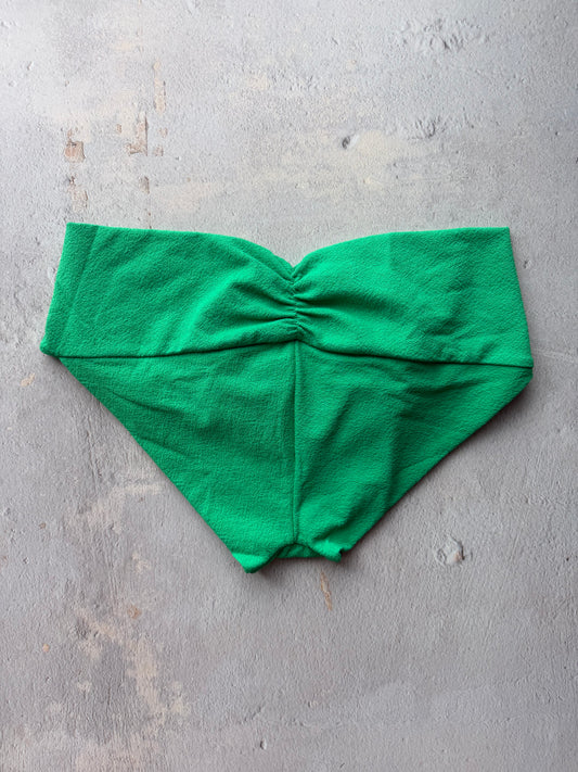 Palm Green Seashore Textured Melissa Bikini Bottom