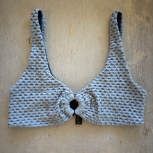 Load image into Gallery viewer, Blue Opalite Mermaid Weave Textured Cassia Bikini Top
