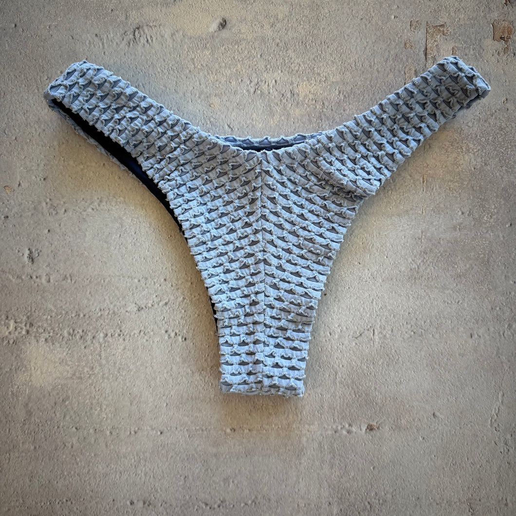 Blue Opalite Mermaid Weave Textured Bia Bikini Bottom
