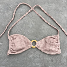 Load image into Gallery viewer, Sand Tropez Beige Textured Kayla Bikini Top
