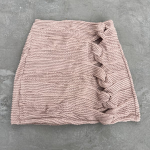 Hooked On You Sand Tropez Beige Textured Skirt