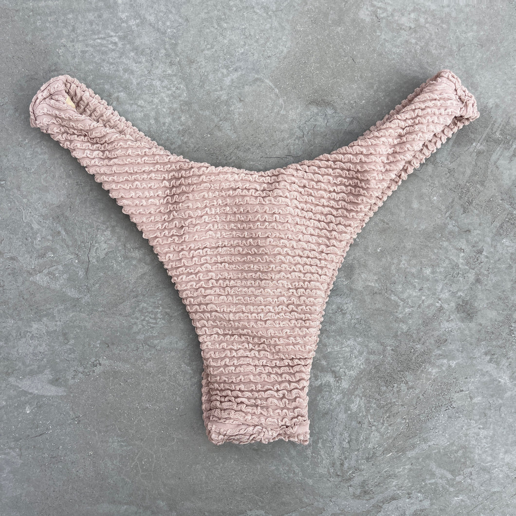 Sand Tropez Beige Textured Bia Bikini Bottom
