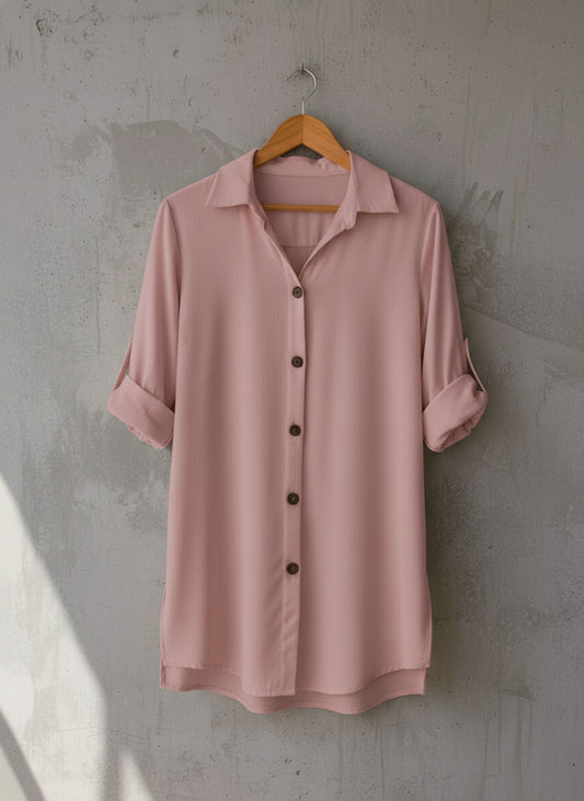 Mauve Pink Beach Shirt