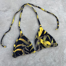 Load image into Gallery viewer, Yellow Jungle Triangle Bikini Top
