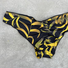 Load image into Gallery viewer, Yellow Jungle Lili Ripple Bikini Bottom
