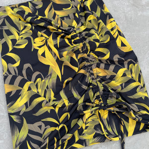 Yellow Jungle Mia Mini Skirt