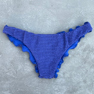 Indigo Blue Textured Lili Ripple Bikini Bottom