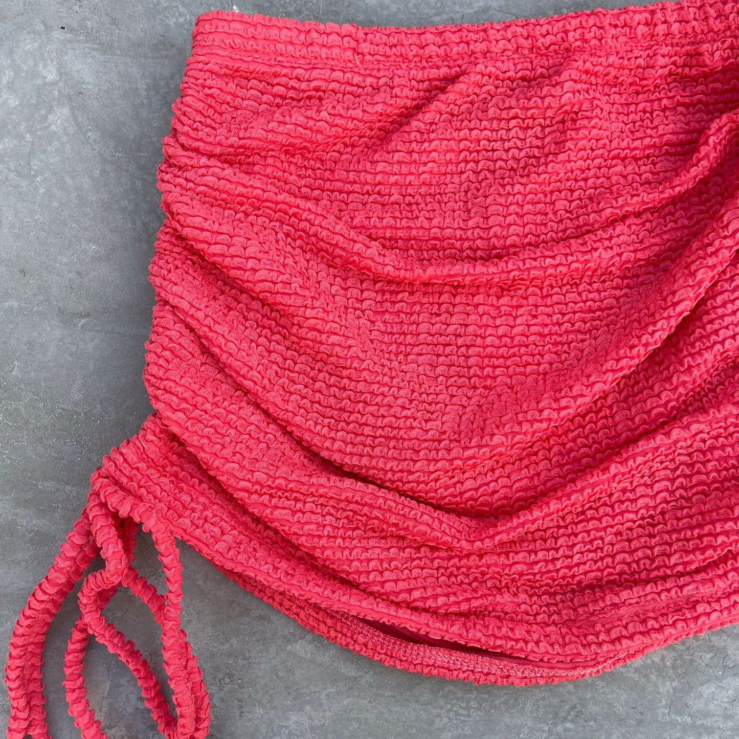 Peach Punch Textured Anna Mini Skirt