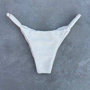 Pearl Textured Tanga Bikini Bottom