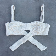 Load image into Gallery viewer, Pearl Textured Antonella Bikini Top
