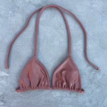 Load image into Gallery viewer, Havana Heat Brown Triangle Bikini Top
