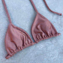 Load image into Gallery viewer, Havana Heat Brown Triangle Bikini Top
