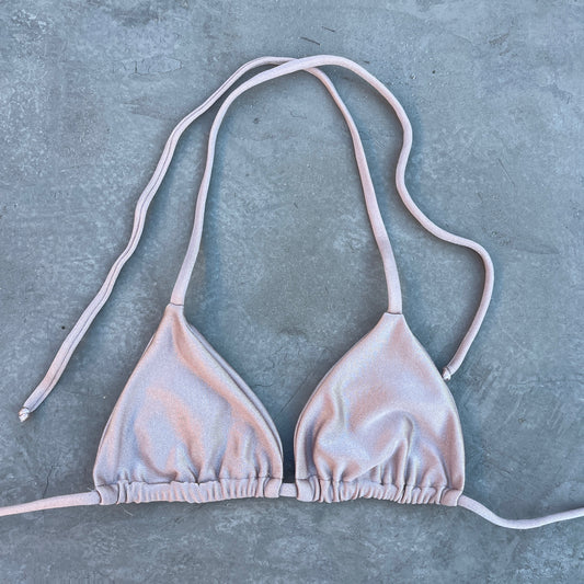 Champagne Sand Triangle Bikini Top