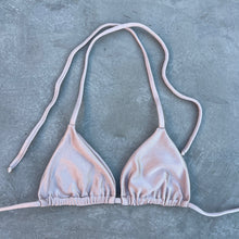 Load image into Gallery viewer, Champagne Sand Triangle Bikini Top
