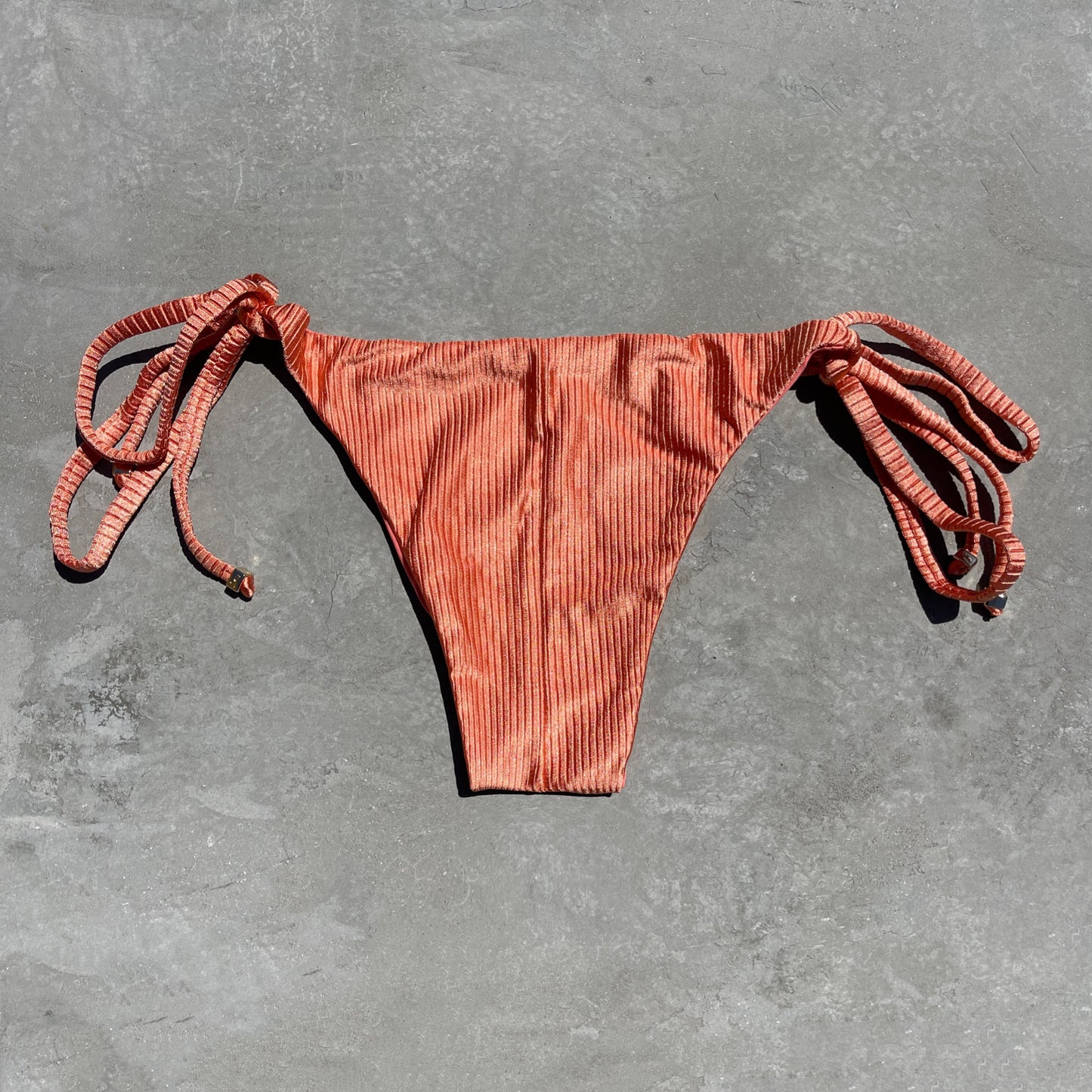 Coral Coast Ribbed Side Tie Bikini Bottom
