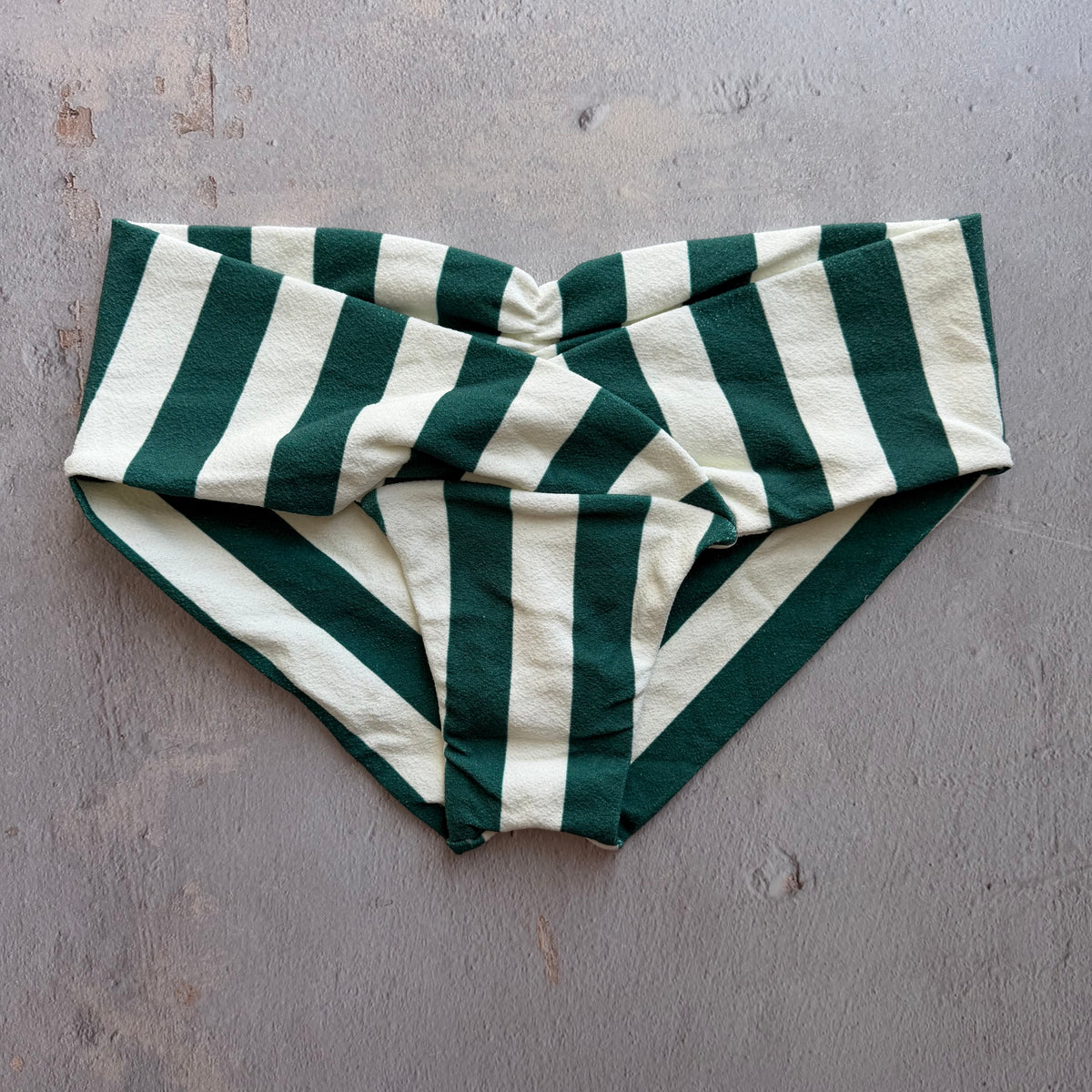 Jungle Green Seashore Textured Melissa Bikini Bottom