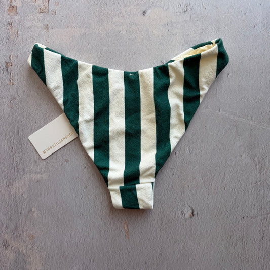 Jungle Green Seashore Textured Ivy Bikini Bottom