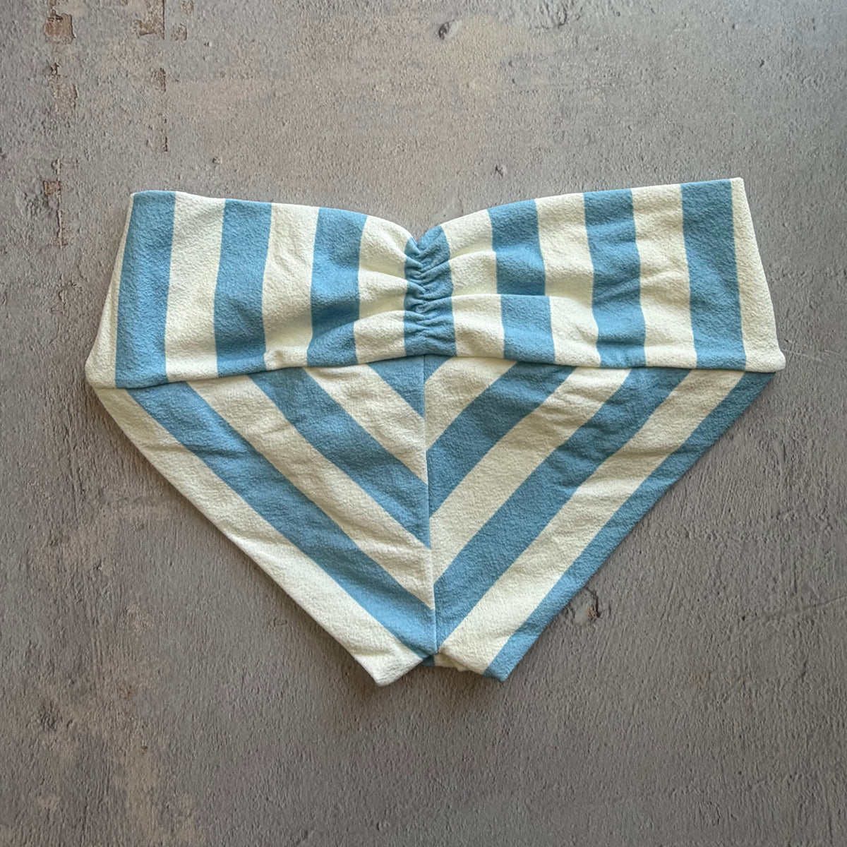 Pool Side Blue Seashore Textured Melissa Bikini Bottom
