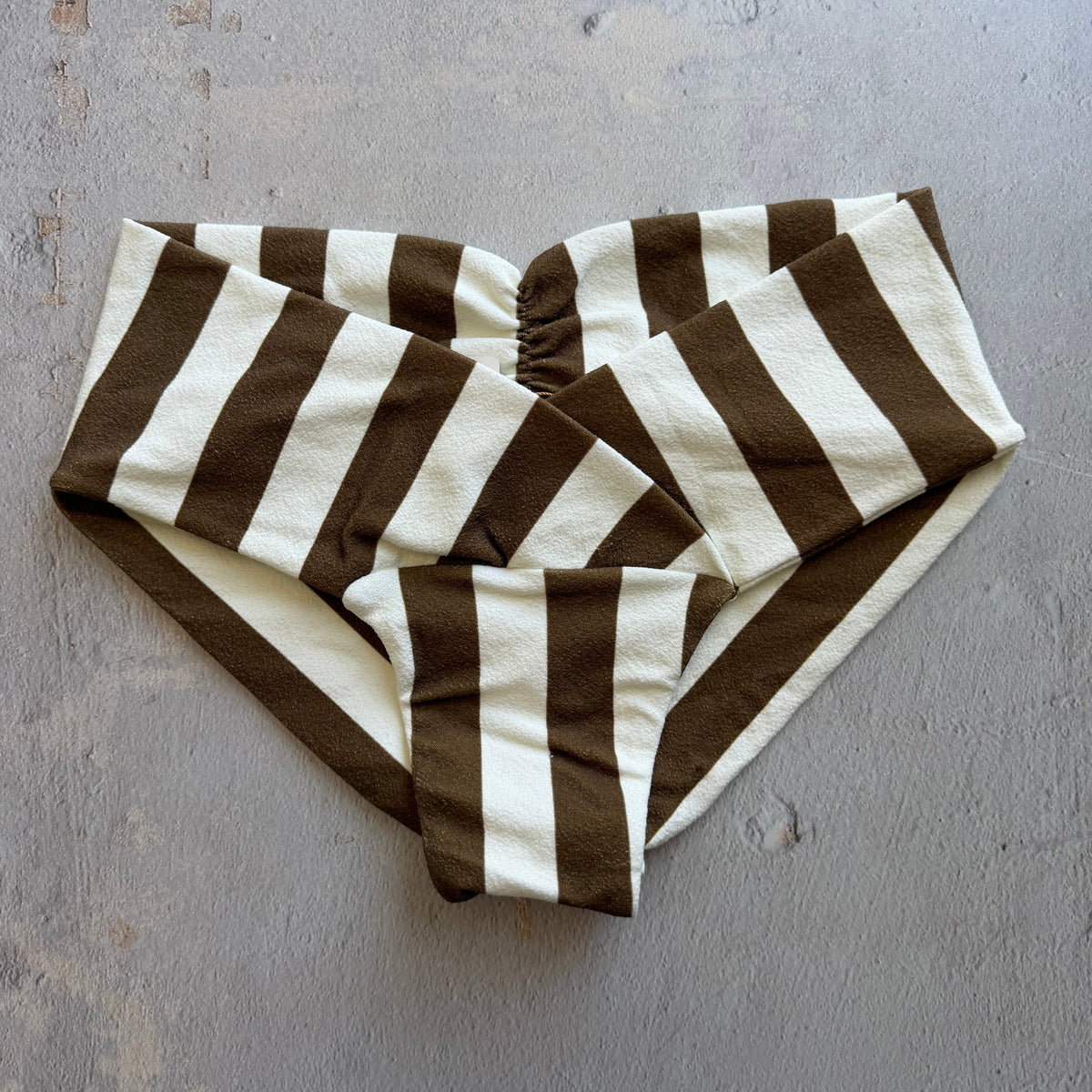 Safari Brown Seashore Textured Melissa Bikini Bottom