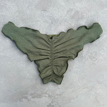 Seashore Textured Fern Green Lili Ripple Bikini Bottom