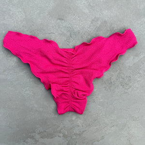 Seashore Textured Pink Riot Lili Ripple Bikini Bottom