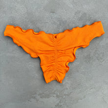 Load image into Gallery viewer, Seashore Textured Orange Zest Lili Ripple Bikini Bottom
