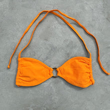 Load image into Gallery viewer, Seashore Textured Orange Zest Kayla Bikini Top
