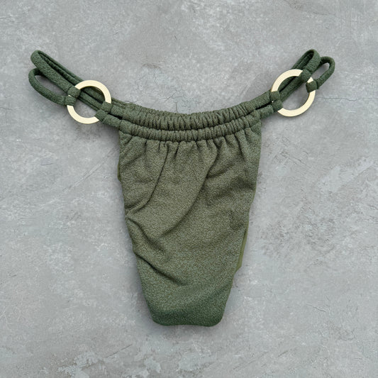 Seashore Textured Fern Green Kayla Bikini Bottom