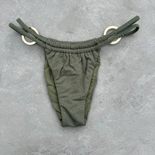 Load image into Gallery viewer, Seashore Textured Fern Green Kayla Bikini Bottom
