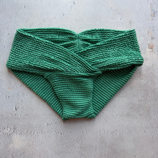 Ocean Avenue Green Textured Melissa Bikini Bottom