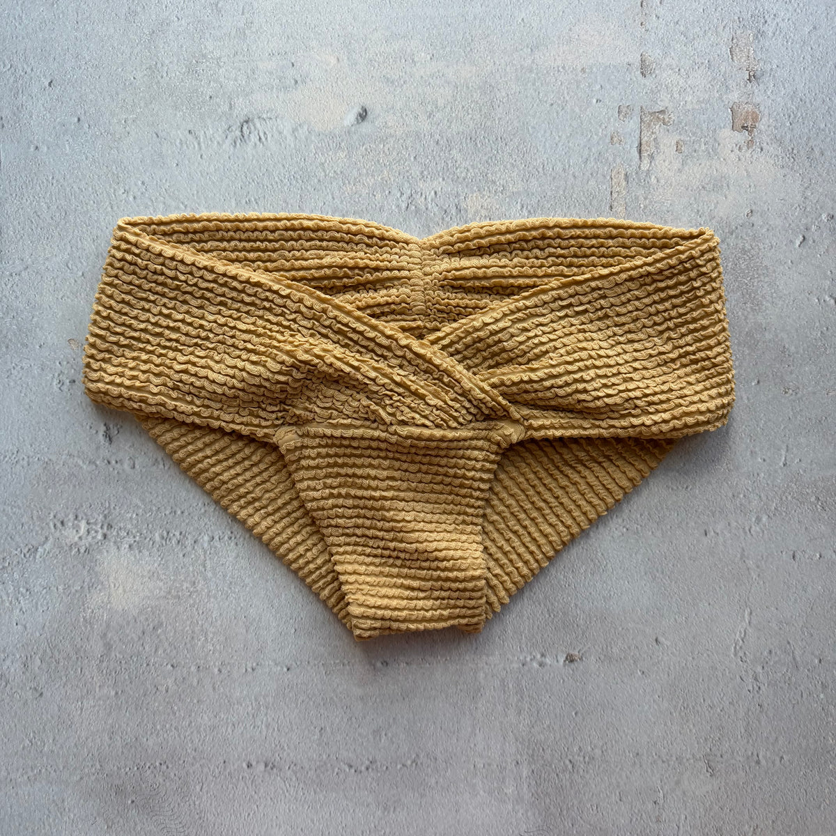 Sand Brown Melissa Textured Bikini Bottom