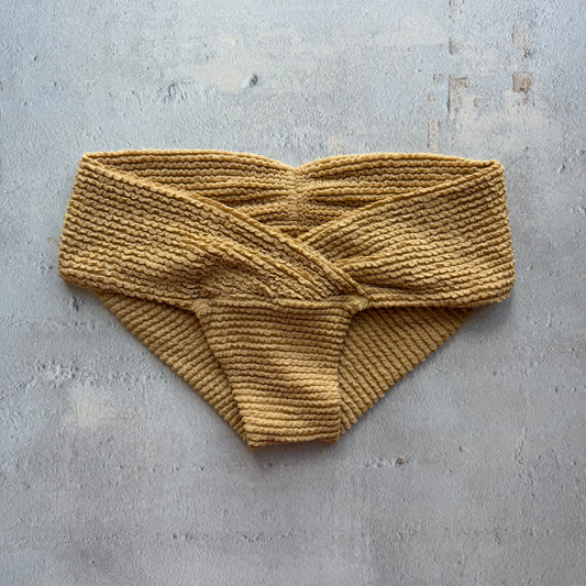 Sand Brown Melissa Textured Bikini Bottom