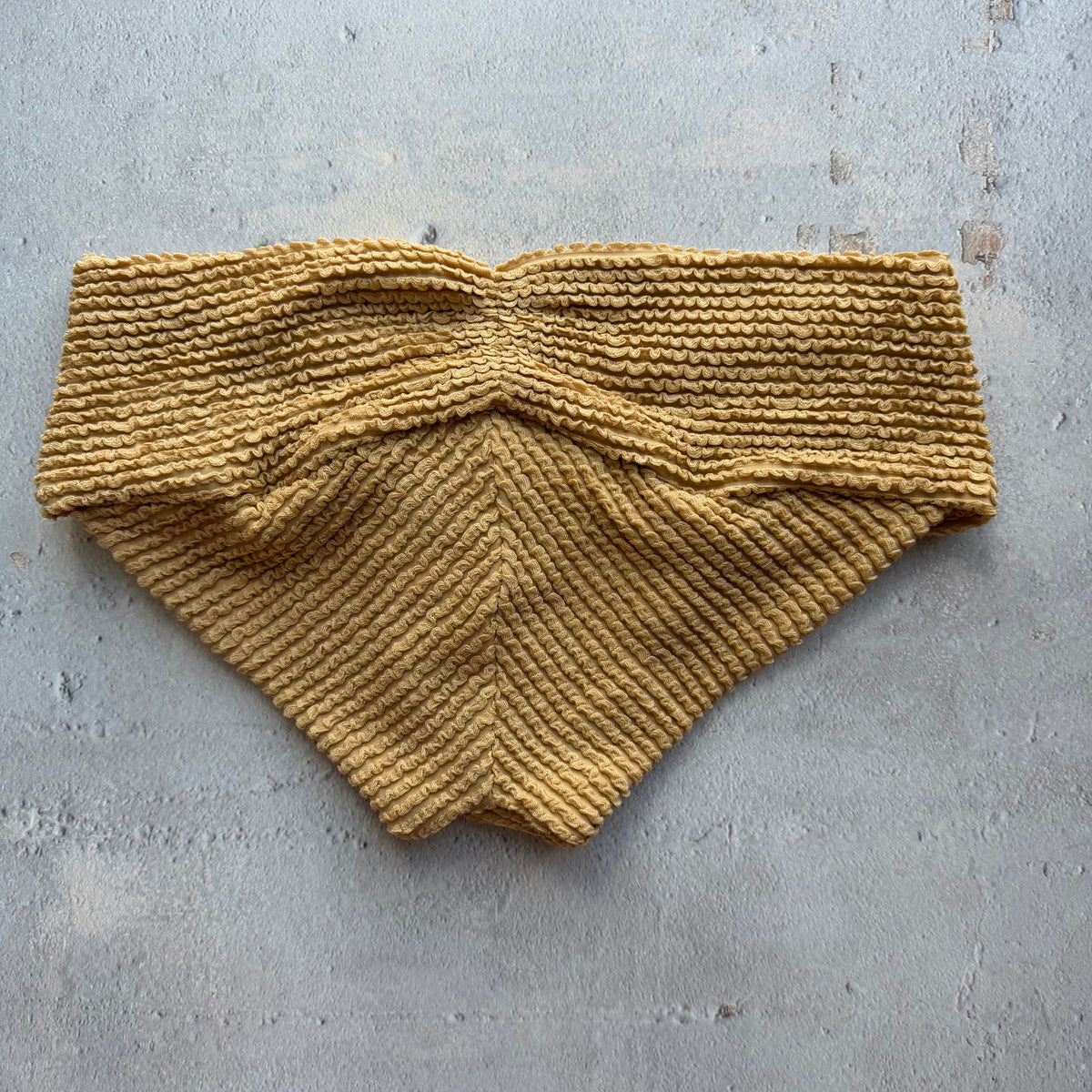 Sand Brown Melissa Textured Bikini Bottom