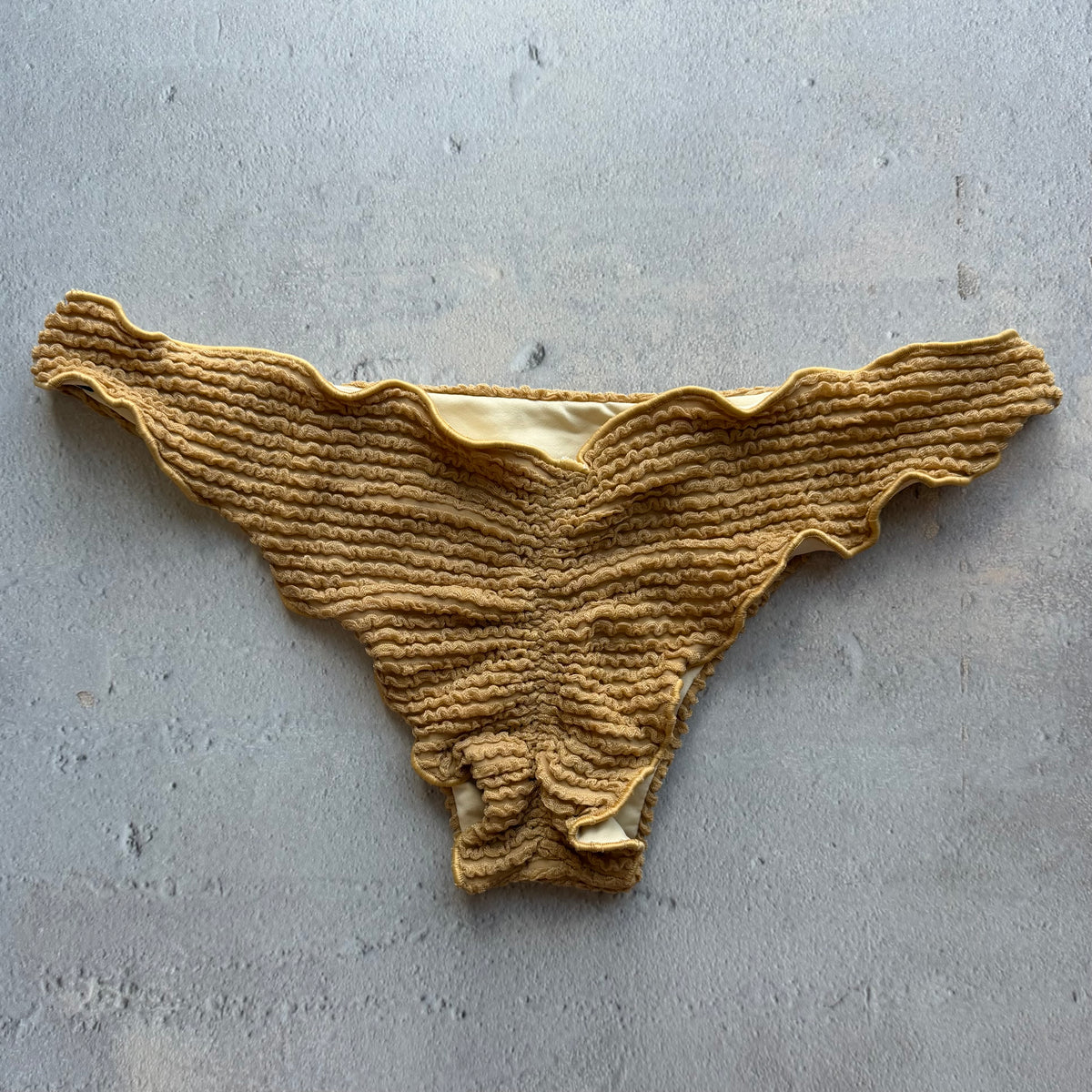 Sand Brown Lili Ripple Bikini Bottom