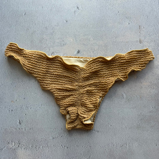 Sand Brown Lili Ripple Bikini Bottom
