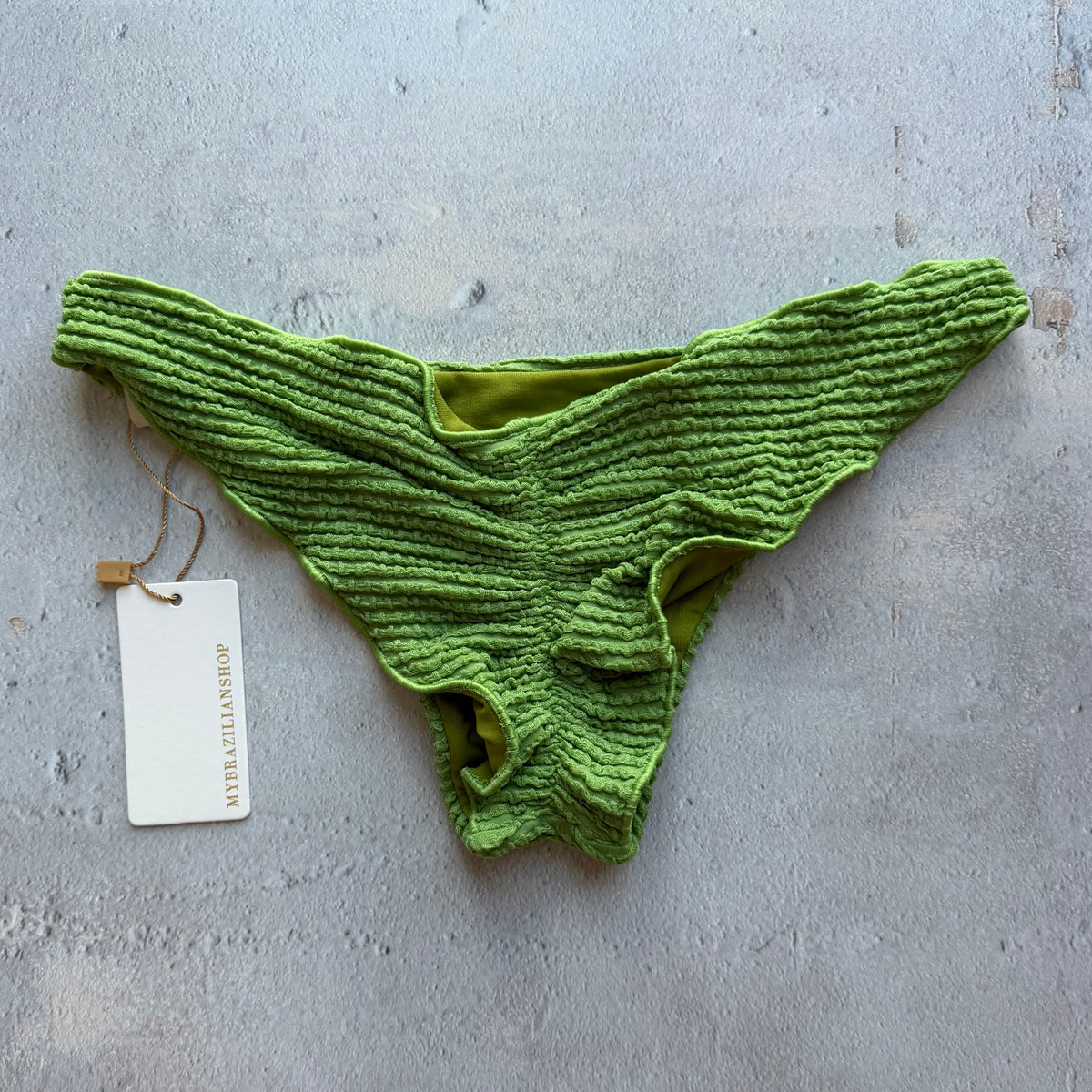 Botanic Green Lili Ripple Bikini Bottom