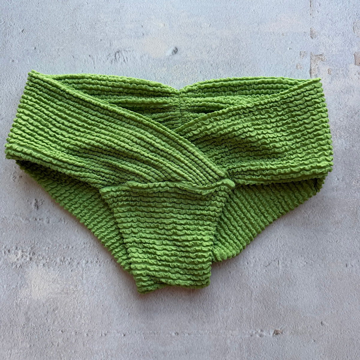 Botanic Green Melissa Textured Bikini Bottom