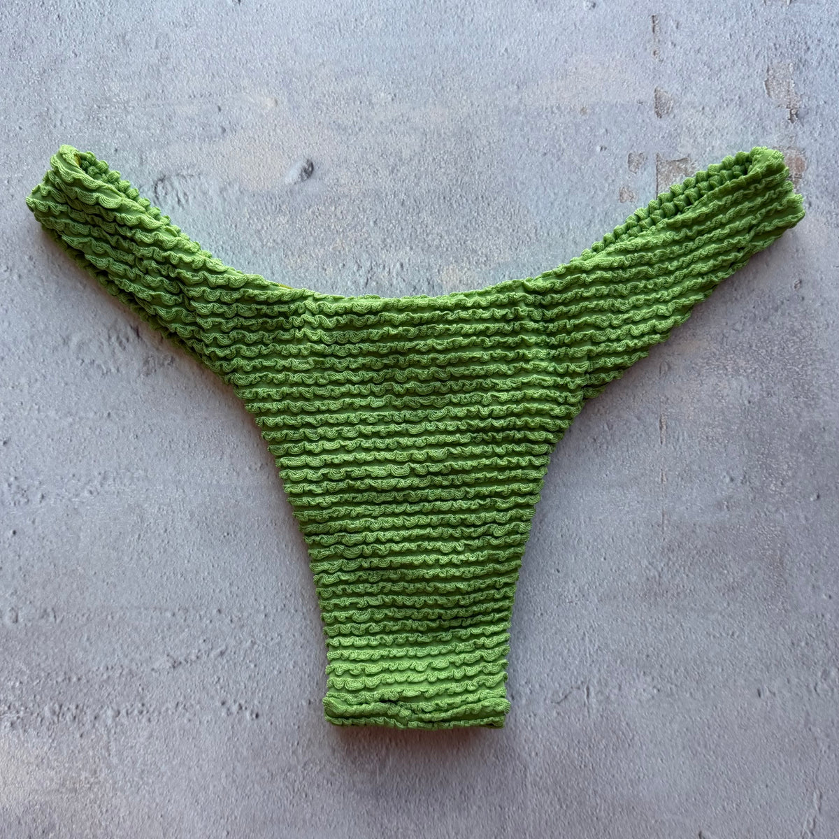 Botanic Green Textured Bia Bikini Bottom