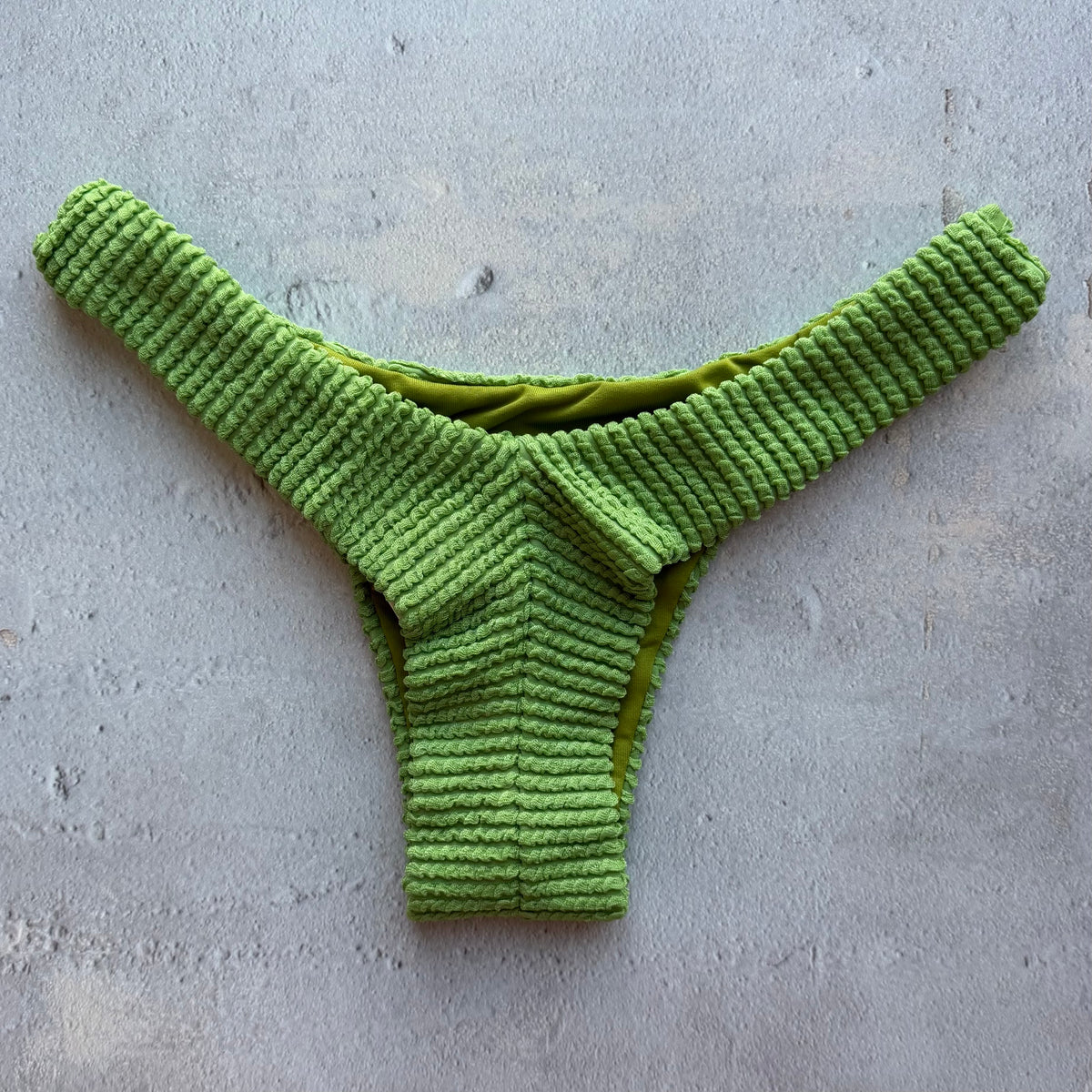 Botanic Green Textured Bia Bikini Bottom