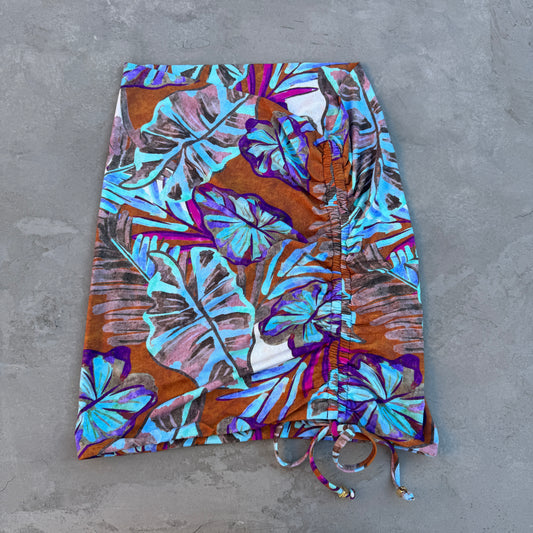 Turquoise Blossom Mia Mini Skirt