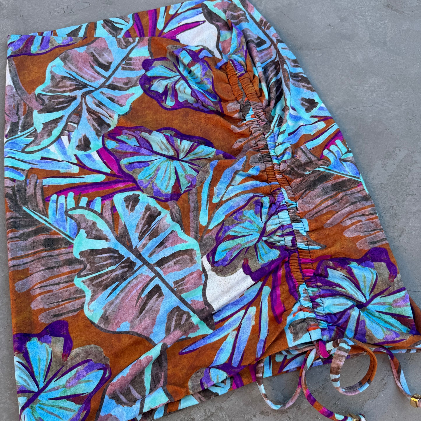 Turquoise Blossom Mia Mini Skirt