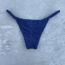 Load image into Gallery viewer, Midnight Waves Textured Tanga Bikini Bottom
