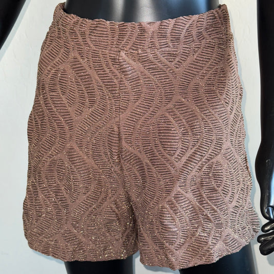 Mallorca Brown Sparkling Macrame Seamless Short