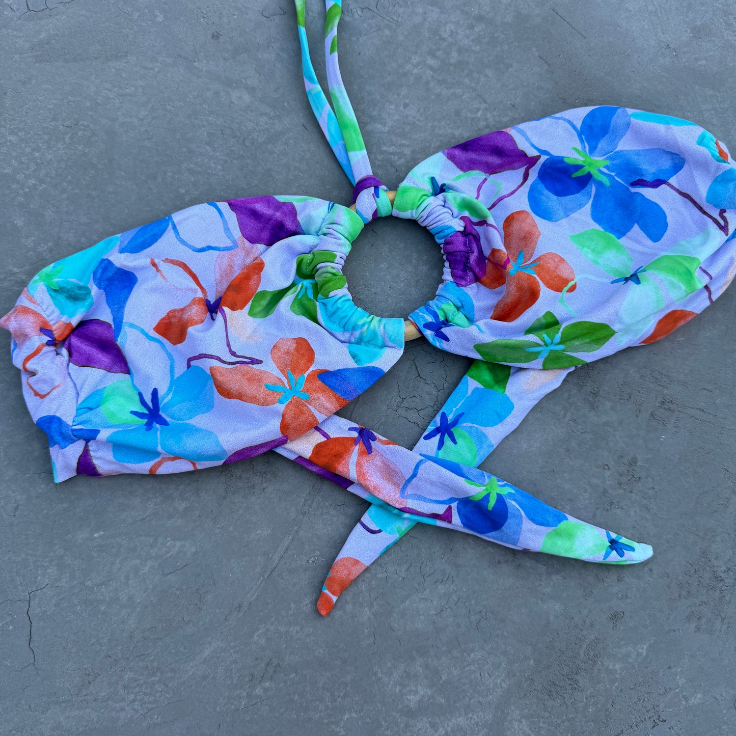 Spring Garden Strapless Bikini Top