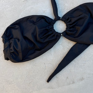 Light Black Strapless Bikini Top