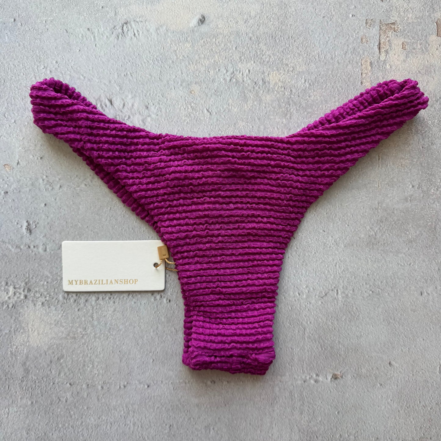 Purple Gaya Textured Bia Bikini Bottom