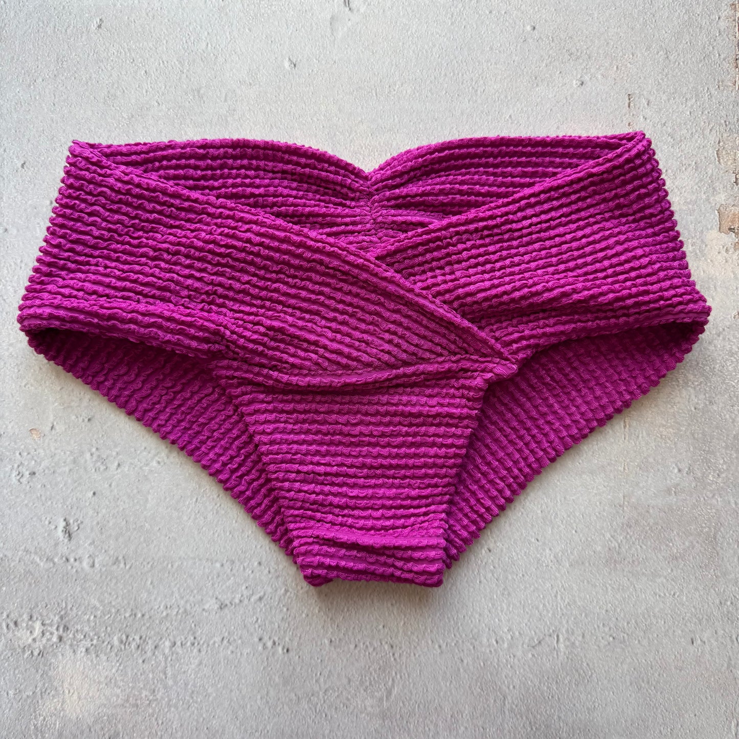 Purple Gaya Melissa Textured Bikini Bottom