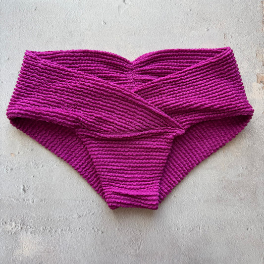 Purple Gaya Melissa Textured Bikini Bottom