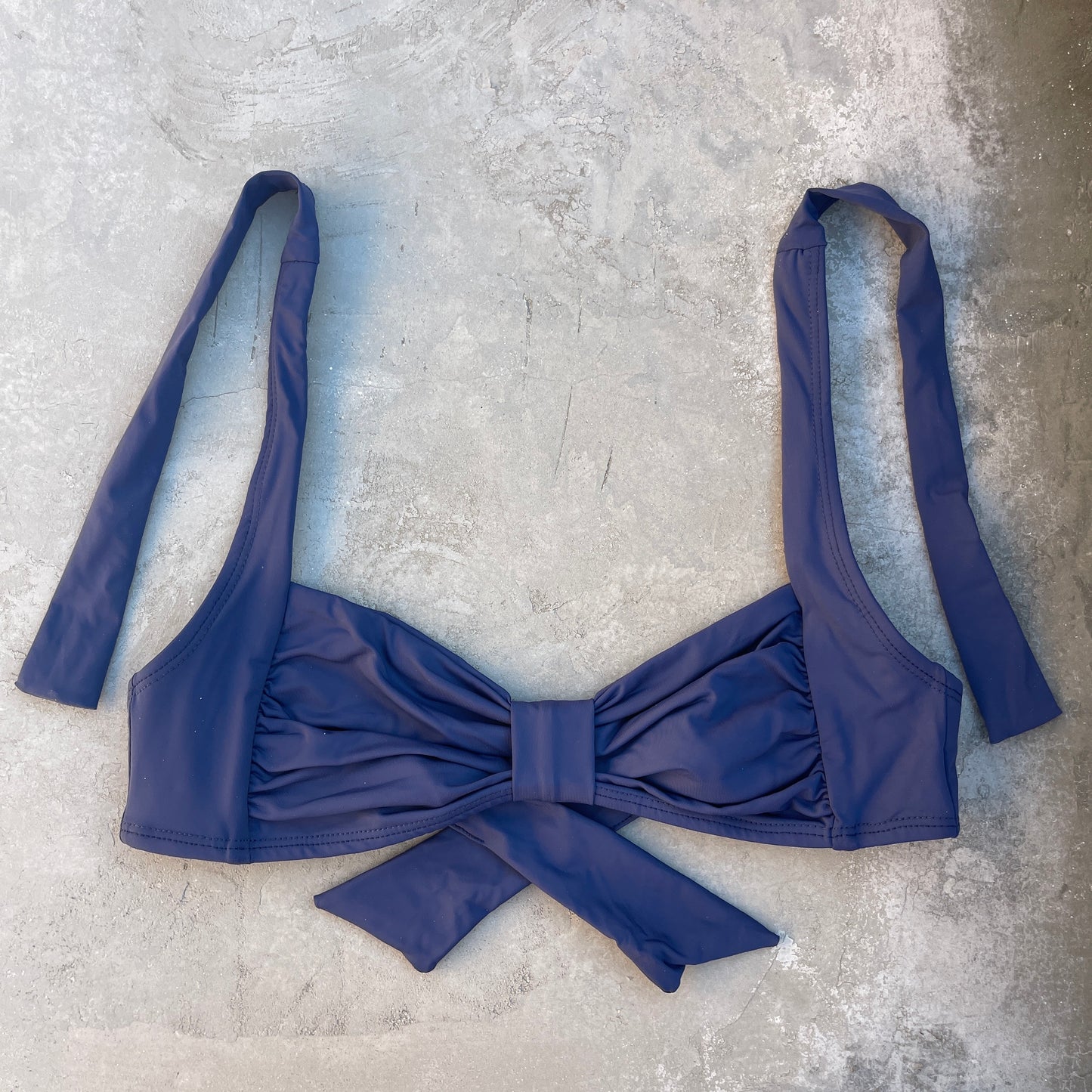 Light Navy Blue Leda Bikini Top